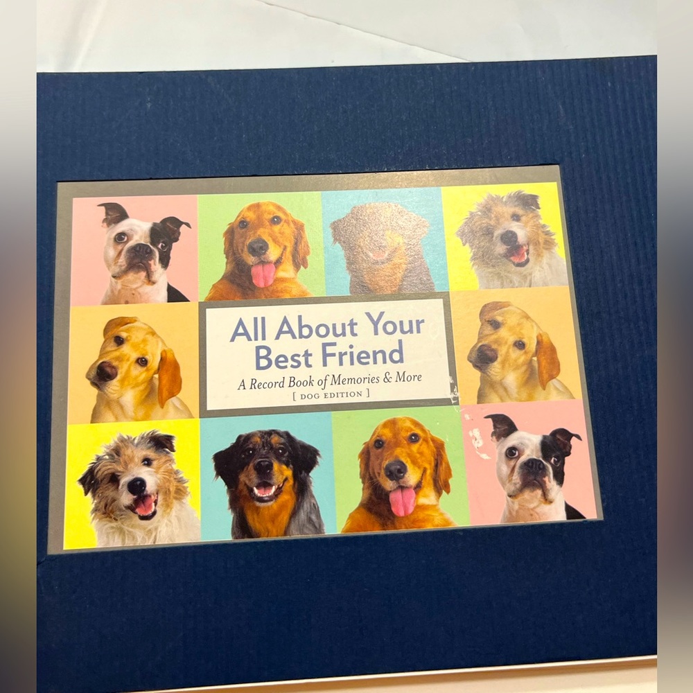 NEW “All about BEST FRIEND” BOOK ADOPT DOG PUP, 59 pages write in book keepsake